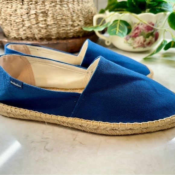 SOLUDOS, MENS ORIGINAL ESPADRILLE IN FRENCH BLUE CANVAS. SIZE 11 1/2 main image 8